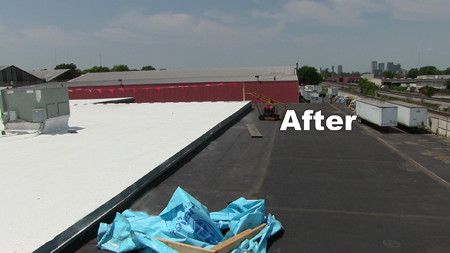 flat roof installation