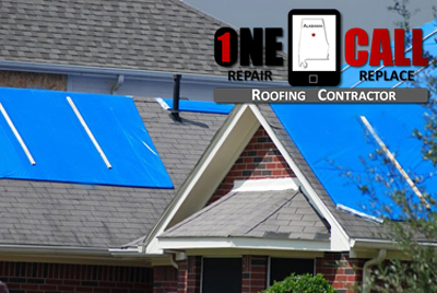 storm damage roof repair service near Clanton